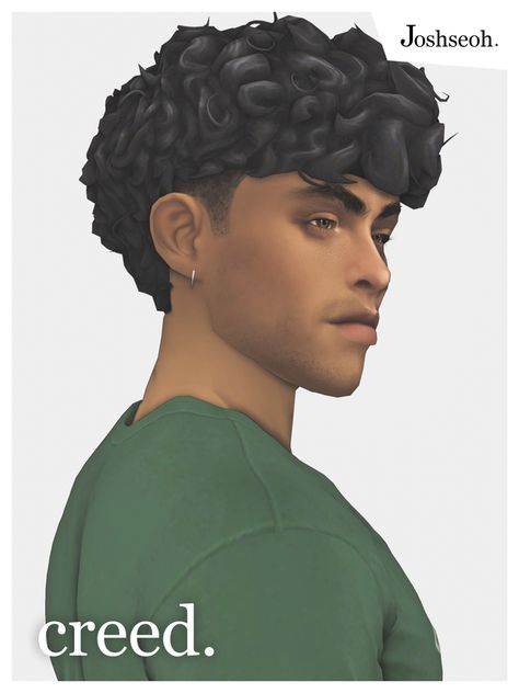 Sims 4 Short Hair Cc, Sims 4 Short Hair, Sims 4 Afro Hair Male, Sims 4 Afro Hair, Sims 4 Curly Hair, Sims 4 Men Clothing, Sims 4 Hair Male, Sims 4 Male Clothes