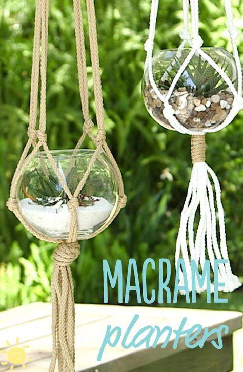 Whats Up Moms, Macrame Plant Hanger Tutorial, Macrame Plant Hanger Patterns, Macrame Hanging Planter, Macrame Planter, Diy Macrame Plant Hanger, Spring Decor Diy, Diy Plant Hanger, Macrame Plant Holder