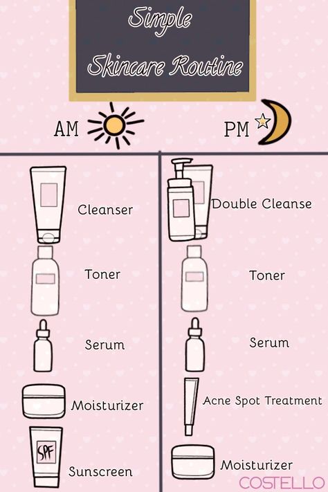 Skincare Routine Teen Skincare Routine, Haut Routine, Teen Skincare, Face Skin Care Routine, Skin Care Routine Order, Acne Skincare Routine, Night Skin Care Routine, Routine Skincare, Simple Skincare Routine