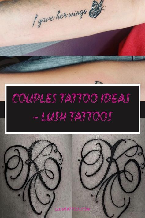 Couples Tattoo Ideas - Lush Tattoos https://lushtattoos.com/couples-tattoo-ideas Couples Tattoo Designs Marriage, Love Tattoos For Couples Marriage, Married Couple Tattoos Unique Love, Marriage Tattoos Unique, Couple Tattoos Unique Meaningful Married, Soulmate Tattoo Ideas Couple Tat, Soul Mate Tattoo Ideas, Husband And Wife Tattoos Unique, Unconditional Love Tattoo