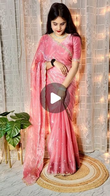 Jimmy Choo Saree Draping, Jimmy Choo Blouse Design, Latest Sarees Designs 2024, New Saree Designs 2024, Jimmy Choo Saree Blouse Design, Party Wear Saree Look, Fancy Saree Blouse Designs Latest, Latest Fancy Sarees, Jimmy Choo Saree