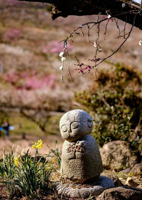 Jizo Statue, Japanese Statue, Hyogo Japan, Japanese Shrine, Buddha Garden, Little Buddha, Stone Statue, Japan Garden, Japan Culture