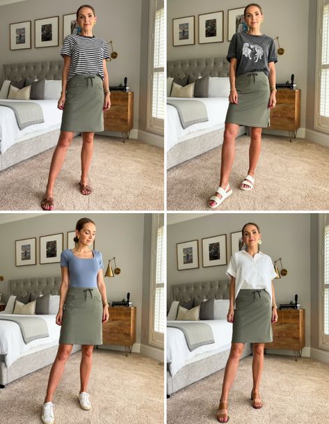 Cute Outfits With an Athletic Skirt - Merrick's Art Athletic Skirt Outfit Casual Summer, Athletic Skort Outfit Ideas, Active Skirt Outfit, Athletic Skirt Outfit Summer, Athletic Skirt Outfit Casual, Athletic Skort Outfit, Skort Outfit Ideas, Athletic Skirt Outfit, Skirt Outfit Casual