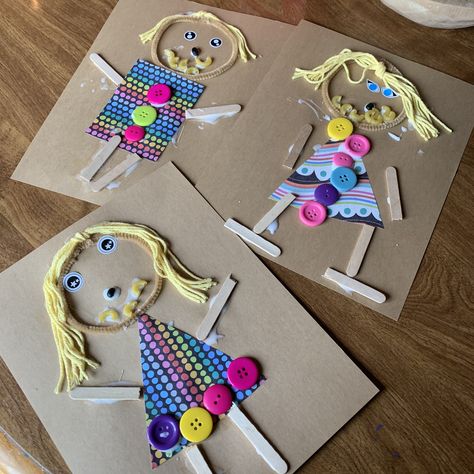 Prek Collage Art, My Body Arts And Crafts For Preschool, Shape People Craft, Body Part Art And Craft Preschool, People Crafts Preschool, My Body Art Preschool, Self Portrait Preschool Craft, My Body Crafts For Preschoolers, My Body Activities For Preschoolers