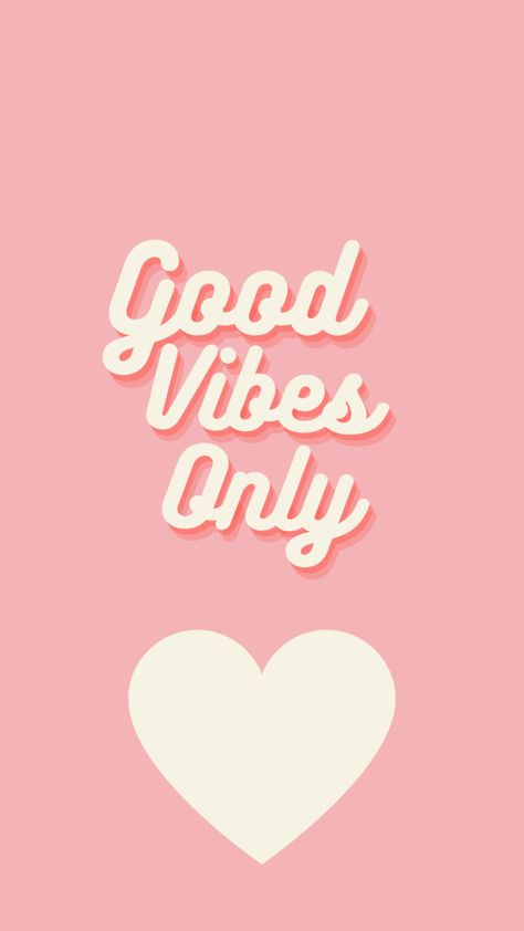 Good Vibes Only Wallpaper, Cute Journaling, Only Wallpaper, Pink Things, Wallpaper Cute, Screen Savers, Good Vibes Only, Phone Backgrounds, Good Vibes