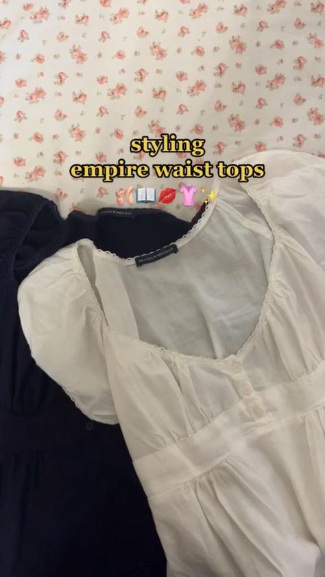 Empire Waist Top, Lots Of Clothes, 23 Fashion, Empire Waist Tops, Aesthetic Girly, Spring Inspo, Fits Ideas, Tumblr Aesthetic, Thrift Fashion