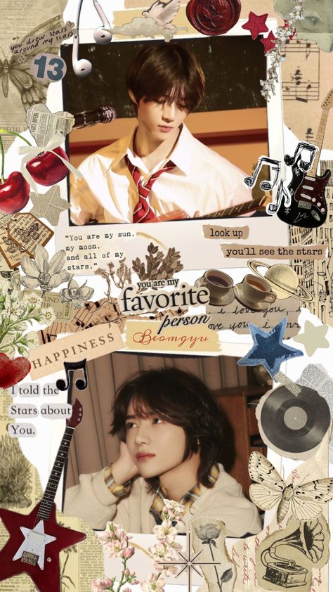 Beomgyu TXT Cute Collage Wallpaper Cute Collage Wallpaper, Txt Cute, Beomgyu Wallpaper, Cute Collage, Taehyun Hueningkai, Beomgyu Taehyun, Collage Wallpaper, Choi Beomgyu, Txt Beomgyu