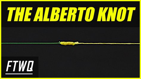 Fishing Knots: Alberto Knot - How to Tie Braid to Fluorocarbon or Braid to Mono Best Fishing Knot, How To Fish, Fishing Rigs, Fishing Knots, Best Fishing, A Hook, Fishing Lures, Pennsylvania, Knot