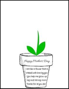 Mothers Day Flower Pot, Mothers Day Crafts Preschool, Preschool Painting, Mother's Day Printables, Mothers Day Poems, Baby Art Projects, Moms Crafts, Daycare Crafts, Mother's Day Diy