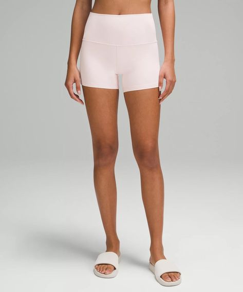 lululemon Align™ High-Rise Short 4 Christmas List Inspo, Lululemon Biker Shorts, Lululemon Collection, Back To School Stuff, College Closet, Pink Workout, Light Colours, Michelle Yeoh, Shorts Lululemon