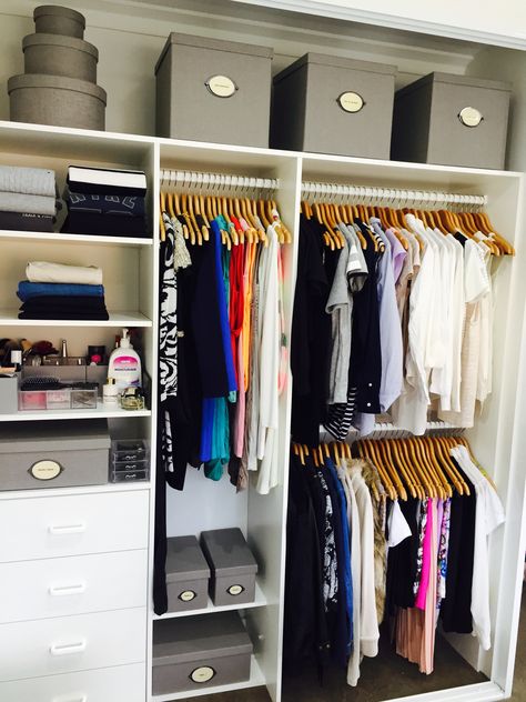 Teenage Girls walk in wardrobe closet, Organised & Styled by us. Inthecloset_styling #organiseyourkids #creatingspace #stylingwardrobes Turquoise Teen Bedroom, Girls Closet Organization, Girls Room Organization, Closet Shelving, Girls Closet, Teen Bedroom Designs, Bedroom Decor For Teen Girls