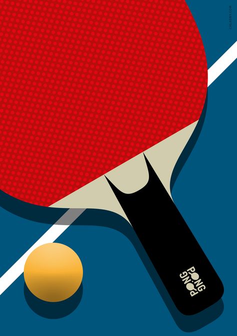 Sport Poster Design Graphics, Sports Illustrations Art, Sports Illustrations Design, Colour Illustration, Tennis Posters, Ping Pong Table Tennis, Sport Poster Design, Sport Inspiration, Sport Illustration