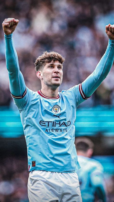 John Stones Manchester City, England Fc, John Stones, Artwork Wallpaper, Manchester City Football Club, Etihad Stadium, مانشستر سيتي, Football Poster, Pep Guardiola