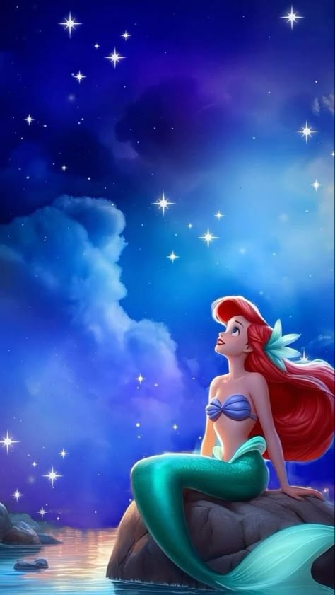 Cinderella Background, Ariel Wallpaper, Junk Kouture, Little Mermaid Wallpaper, Little Mermaid Characters, Disney Characters Wallpaper, Mermaid Wallpapers, Ariel Mermaid, All Disney Princesses