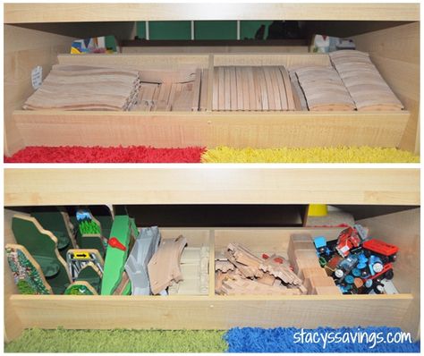 Brio Train Storage, Brio Storage, Toy Train Storage, Train Storage, Toy Trains Storage, Toy Car Storage, Brio Train, Kitchen Remodel Plans, Wooden Train Track