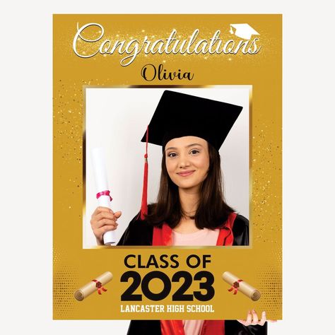 Graduate 2023, Selfie Frame, Graduation Yard Signs, Photo Booth Prop, Graduation 2024, A Moment To Remember, Gender Reveals, Professional Appearance, Party Bachelorette