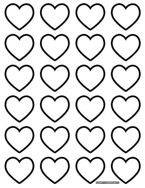 Free Heart templates are the perfect Valentine's day craft for your students! Students will learn how to use their creative skills to decorate a variety of hearts. #superstarworksheets #free #printable #valentinesday #crafts #art #heart Small Hearts Template Free Printable, Hearts Cut Out, Vday Diy Gifts, I Love You To Pieces Template, Hearts To Color Free Printable, Hearts To Print Free Printable, Printable Hearts For Valentines Day, Blank Heart Template, Small Heart Template Free Printable