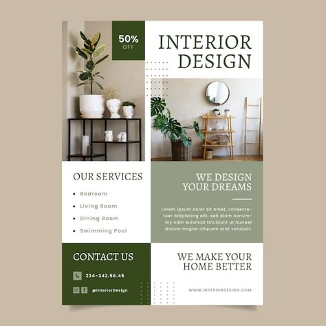 Interior Designing Poster, Poster For Interior Design, Interior Designer Marketing, Interior Design Advertising Poster, Interior Design Poster Ideas, Interior Poster Design, Ads Design Advertising Ideas, Poster Design Interior, Home Poster Design