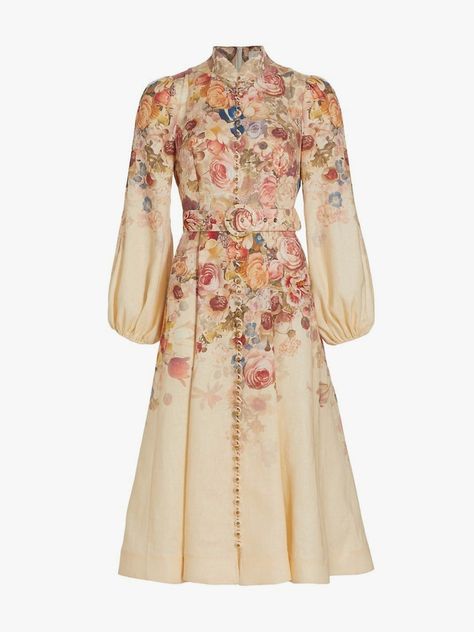 24 Fall Wedding Guest Dresses to Ensure You’re a Stunning Attendee | Vogue Zimmerman Dress 2024, Zimmerman Dress 2023, Zimmerman Dress Outfit, Zimmerman Dress, Sheath Dresses, Retro Skirt, Garment Care Labels, Mid Skirt, Linen Shirt Dress