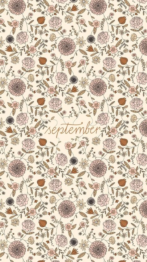 September Apple Watch Wallpaper, Boho Autumn Wallpaper, Fall Floral Phone Wallpaper, Wallpapers For September, September Phone Wallpaper Aesthetic, September Wallpaper Backgrounds, September Lockscreen, September Wallpaper Iphone, September Background Wallpaper