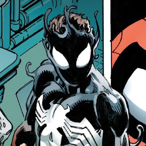 Spider Venom, Spiderman Comic Art, Symbiote Spiderman, Venom Spiderman, Venom Comics, Arte Nerd, Black Spiderman, Spiderman Artwork, Comic Icons