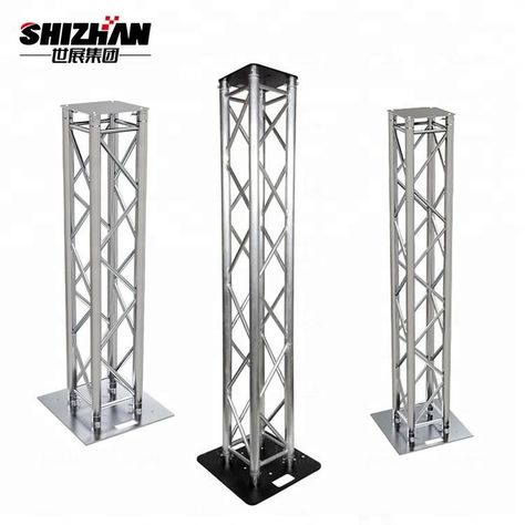 Source American dj concert music lighting stage truss sound dj truss on m.alibaba.com Stage Lighting Design, Lighting Truss, Dj Light, Subwoofer Box Design, Corporate Event Design, Outdoor Stage, Directional Signage, Steel Trusses, Rooftop Design