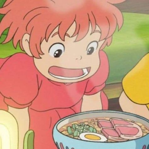 Ponyo Ramen Bowl, Ponyo Ramen, Studio Ghibli Films, Pony O, Ramen Soup, Soft Teddy, Soft Teddy Bear, Ramen Bowl, Watch It