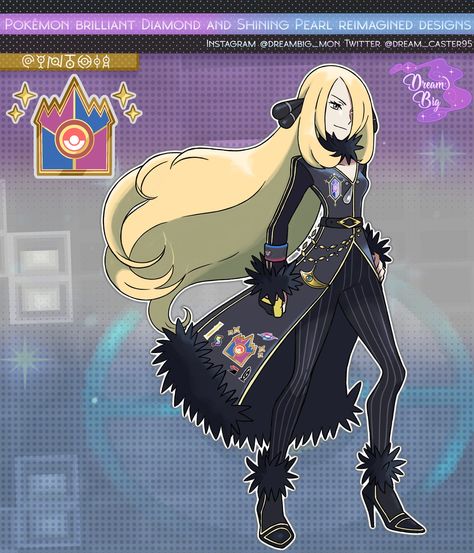 Pokémon Champion, Champion Cynthia, Pokemon Outfits, Cynthia Pokemon, Pokemon Cynthia, Pokemon Gym Leaders, Pokemon Names, Pokemon Platinum, Pokemon Rpg