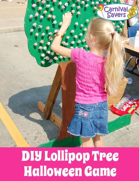 Lollipop Tree Carnival Game Diy, Lollipop Tree Game, Lollipop Tree Diy, Lollipop Pull Game Fall Festivals, Lollipop Carnival Game, Lollipop Tree Carnival Game, Fall Festival Decorations School, Lollipop Pull Game, Spring Festival Games