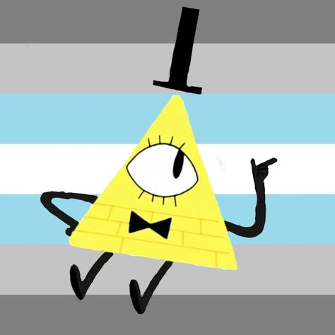 New Pfp, Bill Cipher, Non Binary, The Flag, Gravity Falls, Gravity, Flag