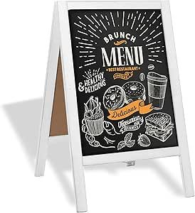 Sidewalk Chalkboard Sign, Papan Tulis Kapur, Cafe Chalkboard, Sandwich Board Signs, A Frame Sign, Menu Display, Backyard Graduation Party, Outdoor Graduation Parties, Outdoor Graduation