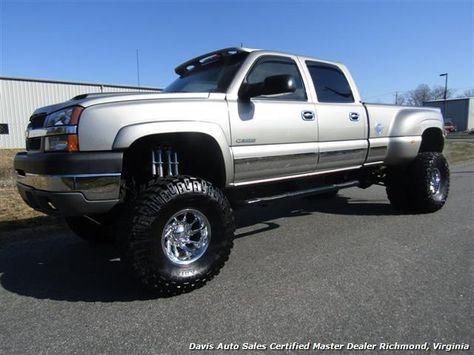 2003 Chevrolet Silverado 3500 HD LT 4X4 Lifted Dually DRW Crew Cab Long Bed Low Mileage for sale in RICHMOND, VA - www.davis4x4.com or www.davisautosales.com - Davis Auto Sales Certified Master Dealer Richmond, Virginia Chevy 3500 Dually 4x4, Chevy Silverado 3500 Dually, K3500 Dually, Lifted Duramax, 2020 Silverado 2500 Hd Lifted, Lifted Dually, Chevy K30 Crew Cab Dually, Chevy Dually, Lifted Vehicles