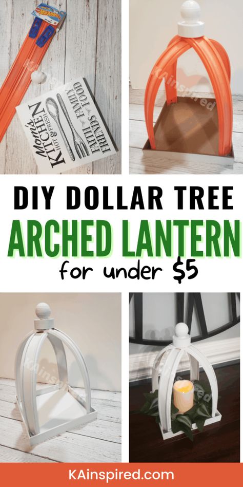 Farmhouse Lanterns, Winter Lantern, Lanterns Diy, Dollar Tree Diys, Fall Lanterns, Tree Lanterns, Fall Lantern, Tree Projects, Lantern Craft