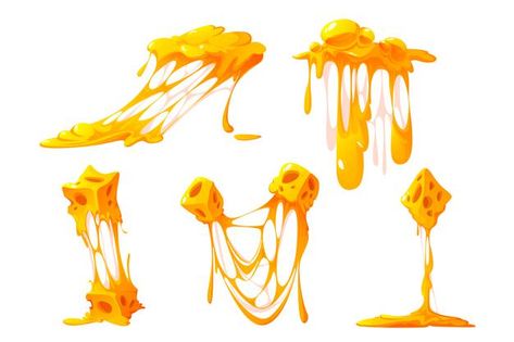 Melted cheese pieces isolated on white b... | Free Vector #Freepik #freevector Cheese Cartoon, Cheese Drawing, Cheese Art, Candlestick Patterns, Abstract Wallpaper Design, Milk Shop, Book Illustration Art, Graphic Design Packaging, Melted Cheese