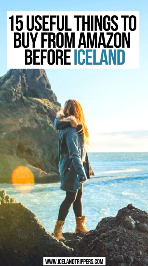 15 Useful Things to Buy from Amazon Before Iceland Iceland Shopping, What To Pack For Iceland, Iceland In May, Iceland In June, Amazon Travel Must Haves, Iceland Packing List, Thrifting Vintage, Iceland Honeymoon, Iceland Packing