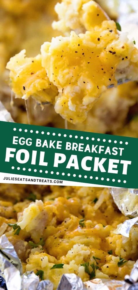 Breakfast On The Grill, Egg Bake Breakfast, Summer Dinner Recipes Grill, Breakfast Egg Bake, Campfire Breakfast, Grill Breakfast, Bake Breakfast, Camping Food Make Ahead, Foil Packet Dinners