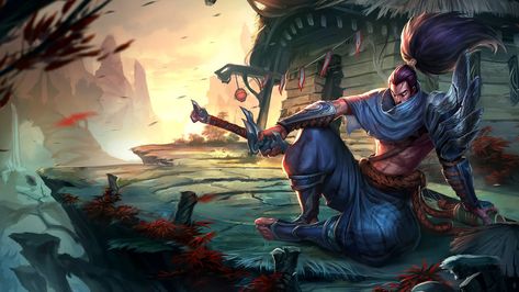 Yasuo LoL Splash Art League of Legends lol Yasuo, league of legends Yasuo Art, Yasuo League Of Legends, League Of Legends Elo, League Of Legends Yasuo, Yasuo League, Wallpaper Lol, Ninja Illustration, Jhin League Of Legends, League Of Legends Champions