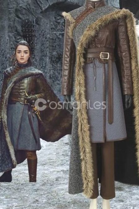 Game of Thrones Season 8 Arya Stark Cosplay Costume #gameofthrones #aryastark #cosplaystyle #cosplaycostume #cosmanles Got Arya Stark, Arya Stark Cosplay, Lotr Characters, Game Of Thrones Outfits, Got Costumes, Game Of Thrones Costumes, Trendy Games, Warrior Costume, Got Memes