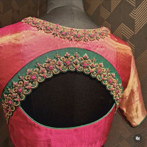 Trending Blouse, Aari Blouses, Magenta Blouse, Maggam Blouses, Pink Blouse Designs, Blouse Colour, Blue Blouse Designs, Latest Bridal Blouse Designs, Blouse Designs Catalogue