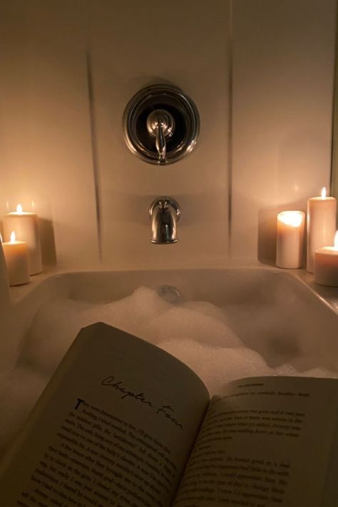 Bath Reading, Cozy Bath, Aesthetic Bath, Bath Aesthetic, Aesthetic Cozy, Bath Tub, Bubble Bath, Long Day, 2024 Vision Board