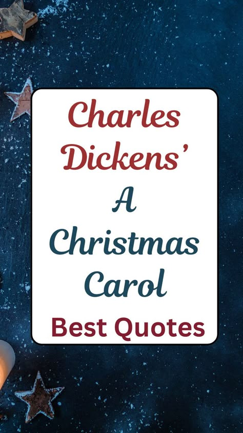 Explore the best Christmas quotes from Charles Dickens' A Christmas Carol. These timeless book quotes are full of inspiration and holiday spirit, perfect for adding a touch of magic to your celebrations. #christmasquotes A Christmas Carol Quotes, Charles Dickens Christmas Carol, Charles Dickens A Christmas Carol, Mr Dickens And His Carol Book, The Christmas Carol By Charles Dickens, Book Recommendations Fiction, Scrooge A Christmas Carol 2022, Fiction Books To Read, Best Christmas Quotes