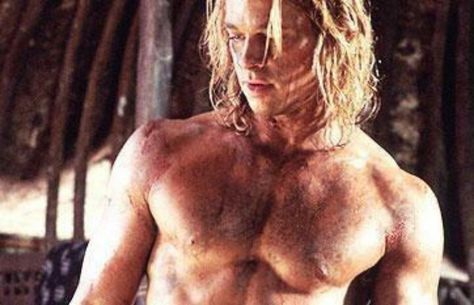 Brad Pitt Troy Brad Pitt, Brad Pitt Workout, Hector Troy, Brad Pitt Troy, Brad Pitt, Male Beauty, Face Claims, Beautiful People, Eye Candy