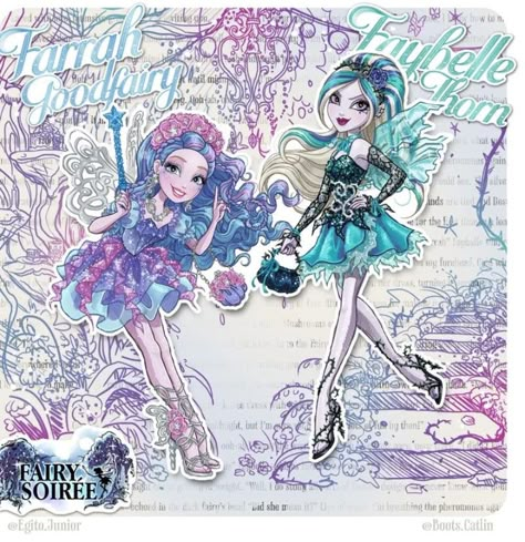 Farrah Goodfairy, Faybelle Thorn, Ever After High Rebels, Arte Monster High, Raven Queen, Monster High Art, Fairy Godmother, Ever After High, High Art