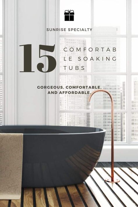 Compact Soaking Tub, Deep Soaking Tub Small Spaces, Bathroom Soaking Tub Ideas, Most Comfortable Free Standing Tub, Best Soaking Tubs, Free Standing Bath Tub Modern, Free Standing Bath Tub Ideas, Deep Bath Tub, Soaking Tubs Master Bath