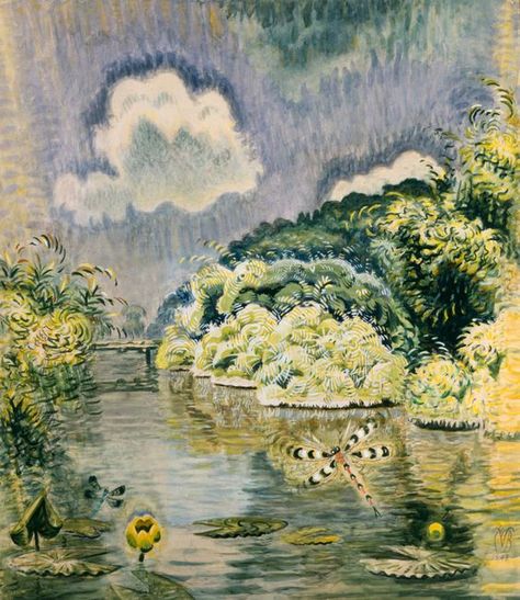 Charles Burchfield "Summer Afternoon", 1948 Charles Burchfield, Black Crayon, Summer Painting, Summer Afternoon, Whitney Museum, Art Center, Nature Scenes, American Artists, American Art