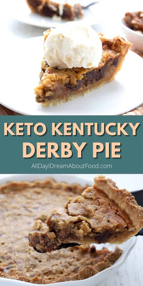 Keto Tarts, Keto Pies, Keto Pie, Thm Snacks, Kentucky Derby Pie, Pecan Filling, Keto Pecan Pie, Chocolate Chip Cookie Pie, Derby Pie