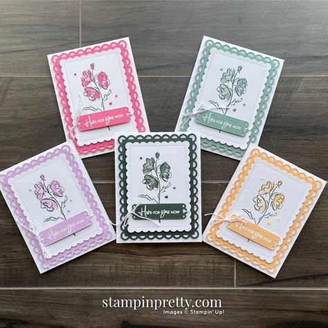 Mary Fish, Stampin Pretty, Scrap Cards, Color Contour, Happy Cards, Stamping Up Cards, Card Sketches, Stamping Up, My Favorite Things