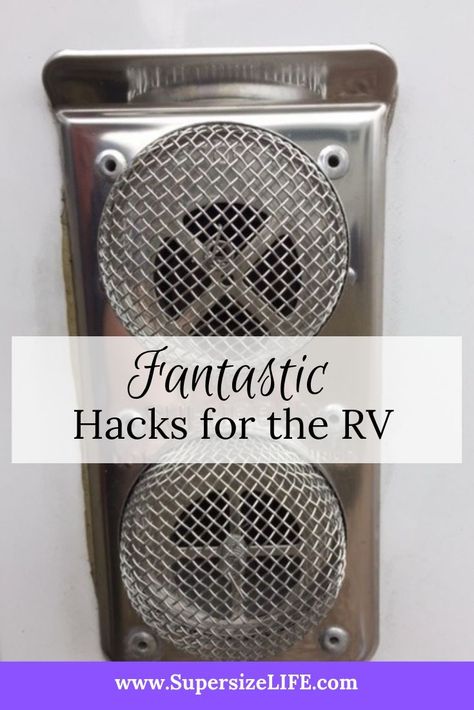 Rv Fan Ideas, Rv Grey Water System Diy, Motorhome Living, Camper Maintenance, Rv Water Heater, Travel Trailer Living, Camper Redo, Rv Camping Tips, Tension Rods