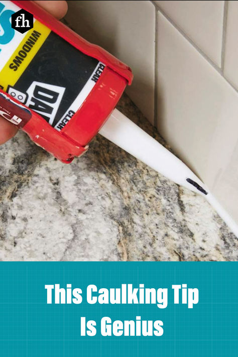 Stay on track with a caulk gun sight. Caulking Tips, Caulking Tools, The Tube, Family Handyman, Stay On Track, Mess Up, Home Repair, Keep On, Diy Painting