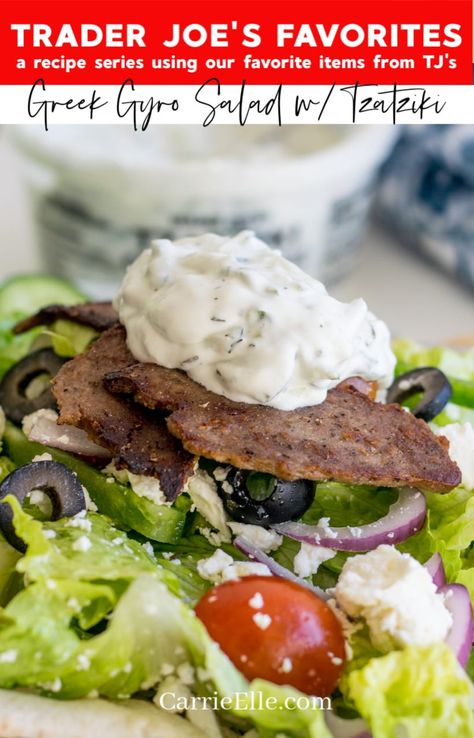 My sister and my husband both love it, and this Greek Gyro Salad with Tzatziki actually comes from my sister’s table – it’s on a regular rotation in her house. I love it because it reminds me of my favorite salad from a local Greek restaurants (so. many. veggies.). It’s also really easy to customize Greek Gyro Salad Recipe, Gyro Salad Bowl, Greek Gyro Salad, Gyro Salad Recipe, Gyros Salad, Salads Keto, Gyro Salad, Hanging Belly, Greek Gyros